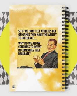 Athletes can’t bet on games, why can Congress invest in companies they regulate? Spiral notebook