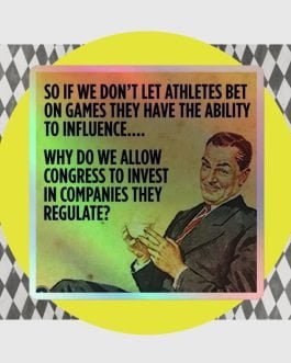 Athletes can’t bet on games, why can Congress invest in companies they regulate? Holographic stickers