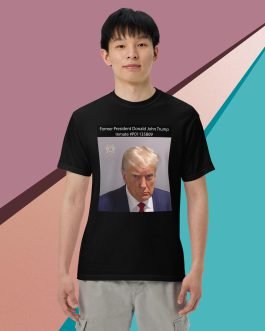 Former President Donald John Trump Mug Shot Inmate #P01135809 Men’s garment-dyed heavyweight t-shirt