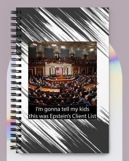 I’m gonna tell my kids this was Jeffrey Epstein’s Client List (Congress) Spiral notebook