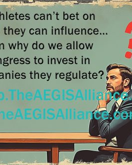 If Athletes can't bet on games they can influence... Then why do we allow Congress to invest in companies they regulate? sports betting fantast football baseball basketball featured image design