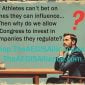 If Athletes can't bet on games they can influence... Then why do we allow Congress to invest in companies they regulate? sports betting fantast football baseball basketball featured image design