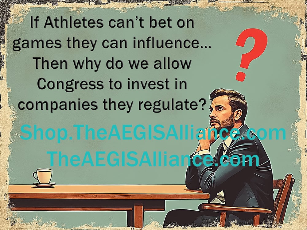 If Athletes can't bet on games they can influence... Then why do we allow Congress to invest in companies they regulate? sports betting fantast football baseball basketball featured image design