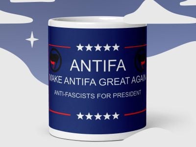 make antifa great again 11 oz coffee mug cup anti fascists for president leftist leftists apparel gear