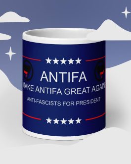 make antifa great again 20 oz coffee mug cup anti fascists for president leftist leftists apparel gear