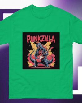 Punkzilla Punk Rockers Music Punkers Godzilla Movies Anarchy Symbol Icon Guitar Unisex shirt - Image 9