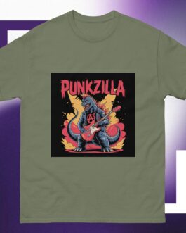 Punkzilla Punk Rockers Music Punkers Godzilla Movies Anarchy Symbol Icon Guitar Unisex shirt - Image 8