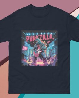 Punkzilla Punk Rockers Music Punkers Godzilla Movies Anarchy Symbol Icon Guitar Unisex shirt - Image 5