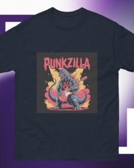 Punkzilla Punk Rockers Music Punkers Godzilla Movies Anarchy Symbol Icon Guitar Unisex shirt - Image 4