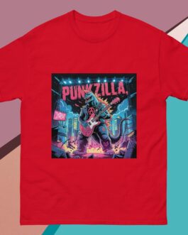 Punkzilla Punk Rockers Music Punkers Godzilla Movies Anarchy Symbol Icon Guitar Unisex shirt - Image 6
