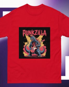 Punkzilla Punk Rockers Music Punkers Godzilla Movies Anarchy Symbol Icon Guitar Unisex shirt - Image 5