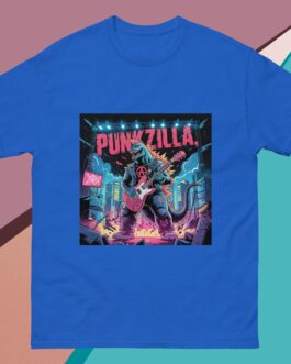 Punkzilla Punk Rockers Music Punkers Godzilla Movies Anarchy Symbol Icon Guitar Unisex shirt - Image 9