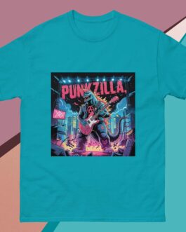Punkzilla Punk Rockers Music Punkers Godzilla Movies Anarchy Symbol Icon Guitar Unisex shirt - Image 14