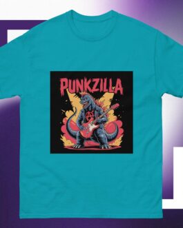 Punkzilla Punk Rockers Music Punkers Godzilla Movies Anarchy Symbol Icon Guitar Unisex shirt - Image 14