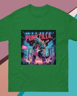 Punkzilla Punk Rockers Music Punkers Godzilla Movies Anarchy Symbol Icon Guitar Unisex shirt - Image 13