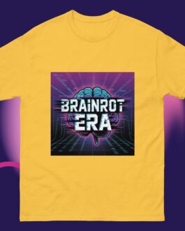 Brainrot Era Unisex Shirt Retro Futuristic Glitch Art Tee Gen Z Meme Streetwear - Image 9