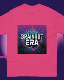 Brainrot Era Unisex Shirt Retro Futuristic Glitch Art Tee Gen Z Meme Streetwear - Image 10