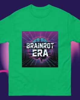 Brainrot Era Unisex Shirt Retro Futuristic Glitch Art Tee Gen Z Meme Streetwear - Image 8