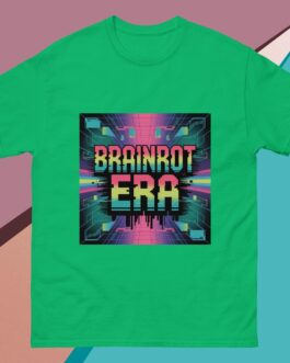 Brainrot Era T-Shirt | Unisex Gen Z Glitch Tech & Cyberpunk Gaming Tee - Image 8