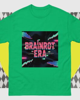 Brainrot Era T-Shirt - Bold Glitch Art Retro Gaming Cyberpunk - Image 11