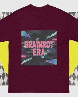 Brainrot Era T-Shirt - Bold Glitch Art Retro Gaming Cyberpunk - Image 8