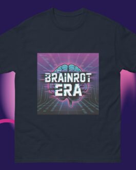 Brainrot Era Unisex Shirt Retro Futuristic Glitch Art Tee Gen Z Meme Streetwear - Image 4