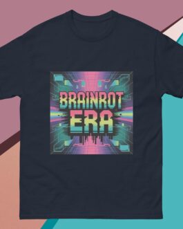 Brainrot Era T-Shirt | Unisex Gen Z Glitch Tech & Cyberpunk Gaming Tee - Image 4