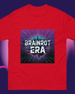 Brainrot Era Unisex Shirt Retro Futuristic Glitch Art Tee Gen Z Meme Streetwear - Image 5