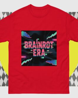 Brainrot Era T-Shirt - Bold Glitch Art Retro Gaming Cyberpunk - Image 6