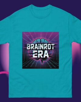 Brainrot Era Unisex Shirt Retro Futuristic Glitch Art Tee Gen Z Meme Streetwear - Image 11