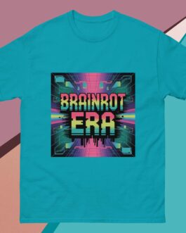Brainrot Era T-Shirt | Unisex Gen Z Glitch Tech & Cyberpunk Gaming Tee - Image 10