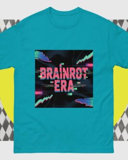 Brainrot Era T-Shirt - Bold Glitch Art Retro Gaming Cyberpunk - Image 13