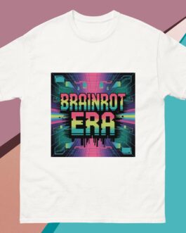 Brainrot Era T-Shirt | Unisex Gen Z Glitch Tech & Cyberpunk Gaming Tee - Image 7