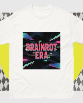 Brainrot Era T-Shirt - Bold Glitch Art Retro Gaming Cyberpunk - Image 7