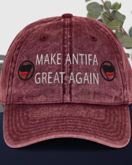 Make Antifa Great Again Hat | Vintage Anti-Fascist Political Cap - Image 3