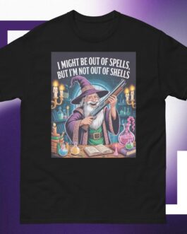 I might be out of spells but I'm not out of shells wizards magic 2A Unisex classic tee shirt art design 2 - Image 5