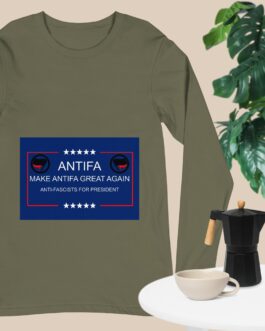 Make Antifa Great Again Long Sleeve Shirt | Anti-Fascist Protest Tee | Leftist Punk Rock Apparel - Image 6