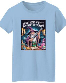 "Out of Spells, Not Out of Shells" Women's T-Shirt - Funny Wizard Graphic Tee | Ladies' D&D Fantasy Gamer Gift - Image 1