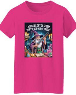 "Out of Spells, Not Out of Shells" Women's T-Shirt - Funny Wizard Graphic Tee | Ladies' D&D Fantasy Gamer Gift - Image 2