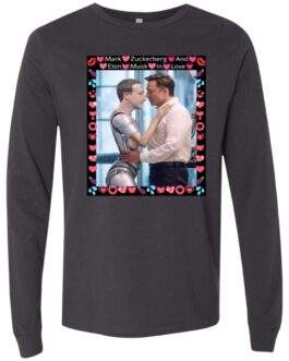 Elon & Zuckbot "Bromance" + for Tech Enthusiasts + Premium Long Sleeve Tee + Satire & Meme Fashion - Image 7