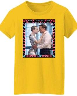 Elon & Zuck "AI Romance" Women's Satire Tee – Funny Tech Billionaire Meme - Image 4