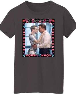 Elon & Zuck "AI Romance" Women's Satire Tee – Funny Tech Billionaire Meme - Image 5