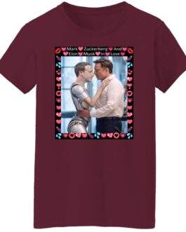 Elon & Zuck "AI Romance" Women's Satire Tee – Funny Tech Billionaire Meme - Image 11