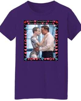 Elon & Zuck "AI Romance" Women's Satire Tee – Funny Tech Billionaire Meme - Image 14