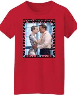 Elon & Zuck "AI Romance" Women's Satire Tee – Funny Tech Billionaire Meme - Image 15