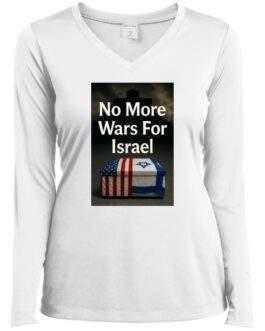 No More Wars For Israel Women's Long Sleeve V-Neck