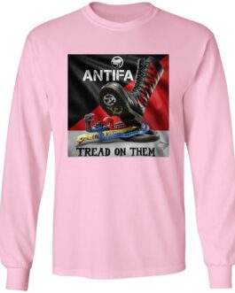 Men's Unisex Antifa Tread On Them Long-Sleeve Shirt | Anti-Fascist Tee - Image 8