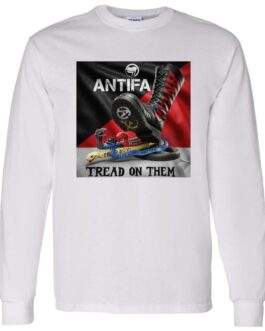 Men's Unisex Antifa Tread On Them Long-Sleeve Shirt | Anti-Fascist Tee - Image 4
