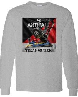 Men's Unisex Antifa Tread On Them Long-Sleeve Shirt | Anti-Fascist Tee - Image 5