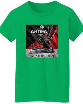 Women's Antifa Tread On Them Shirt | Anti-Fascist Heavy Cotton Tee - Image 5